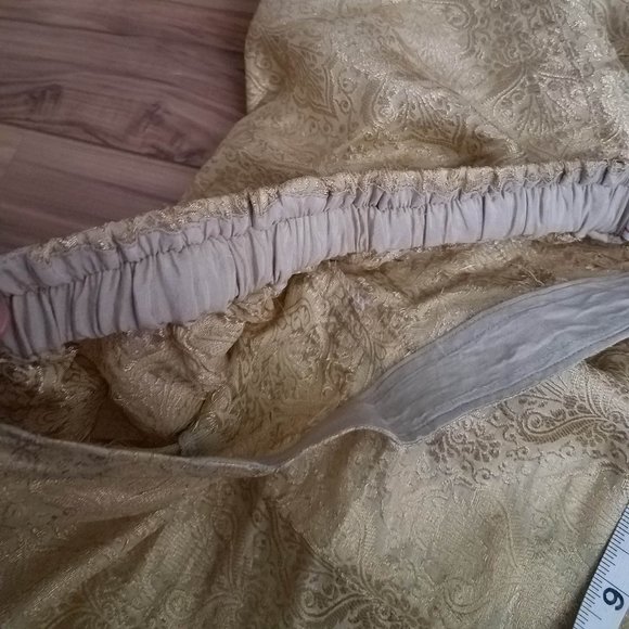 Vintage 50s 60s Gold Cigarette Capri Pants - Picture 11 of 12